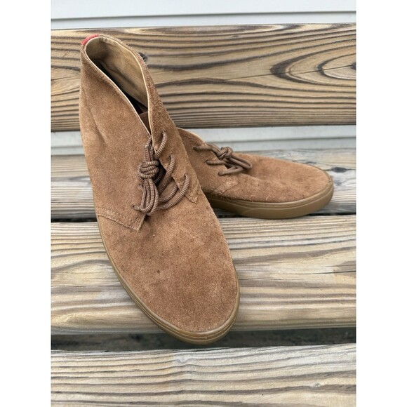 WeSC Men’s Chukka Leather Sneaker Sz 10D Brown Retail $99 - Picture 1 of 8